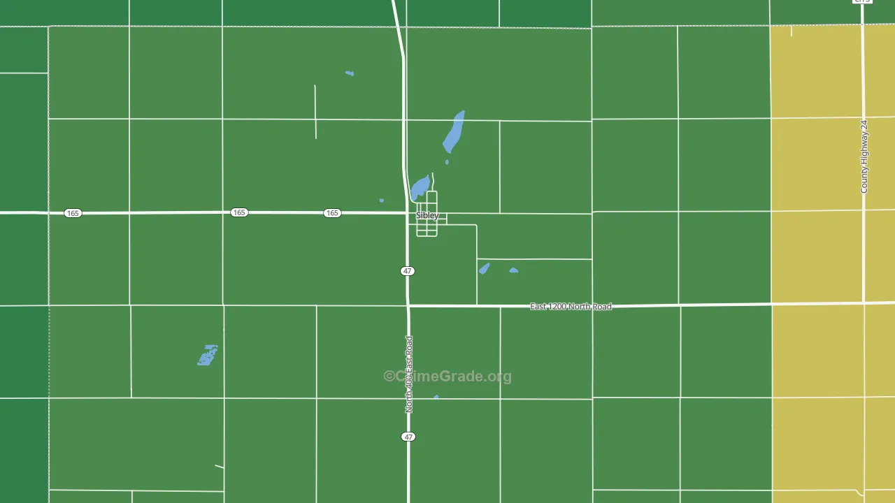 61773, IL Map of Vehicle Theft Rates