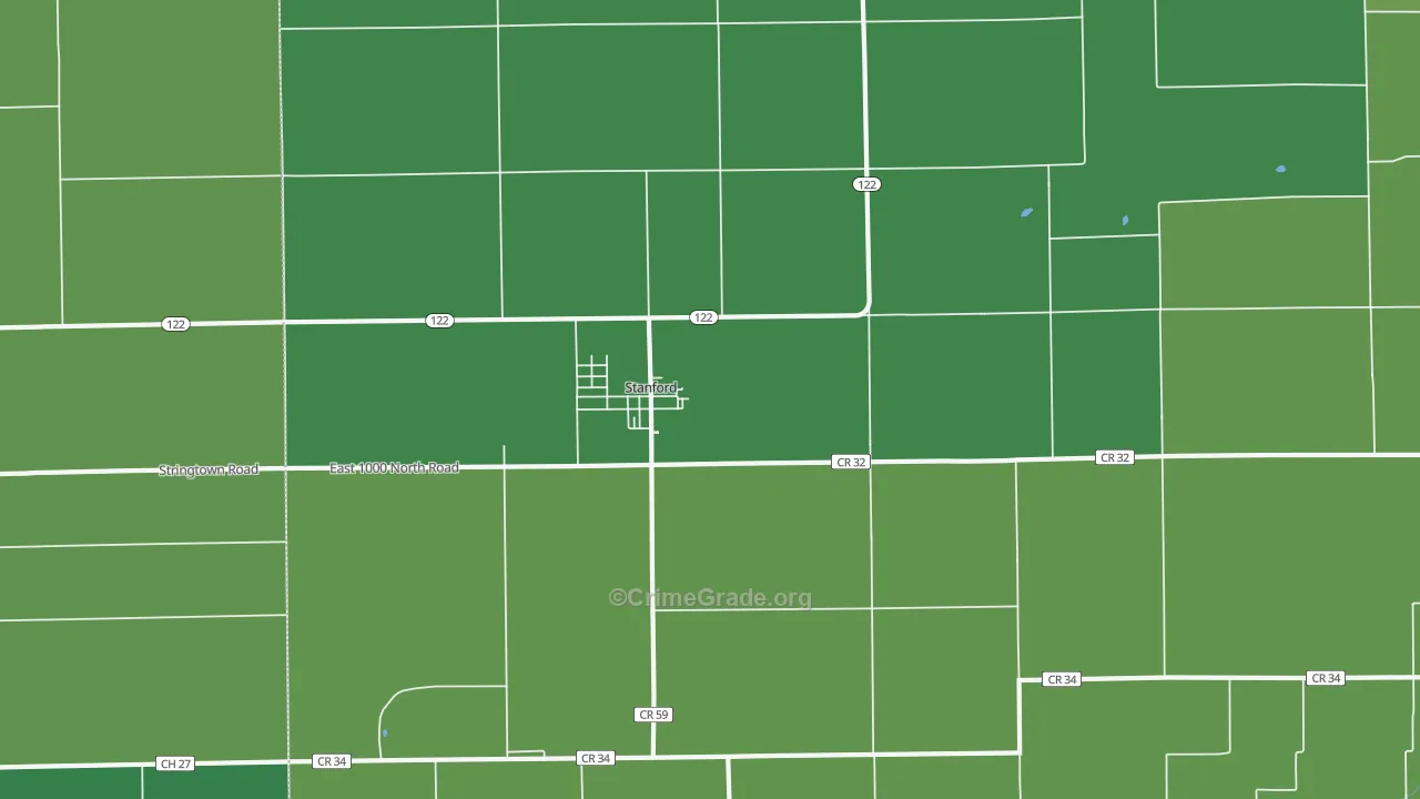 61774, IL Map of Vehicle Theft Rates