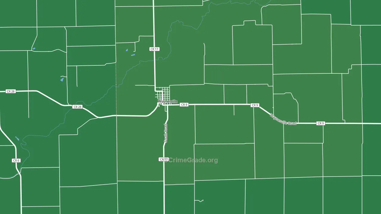 61778, IL Map of Vehicle Theft Rates