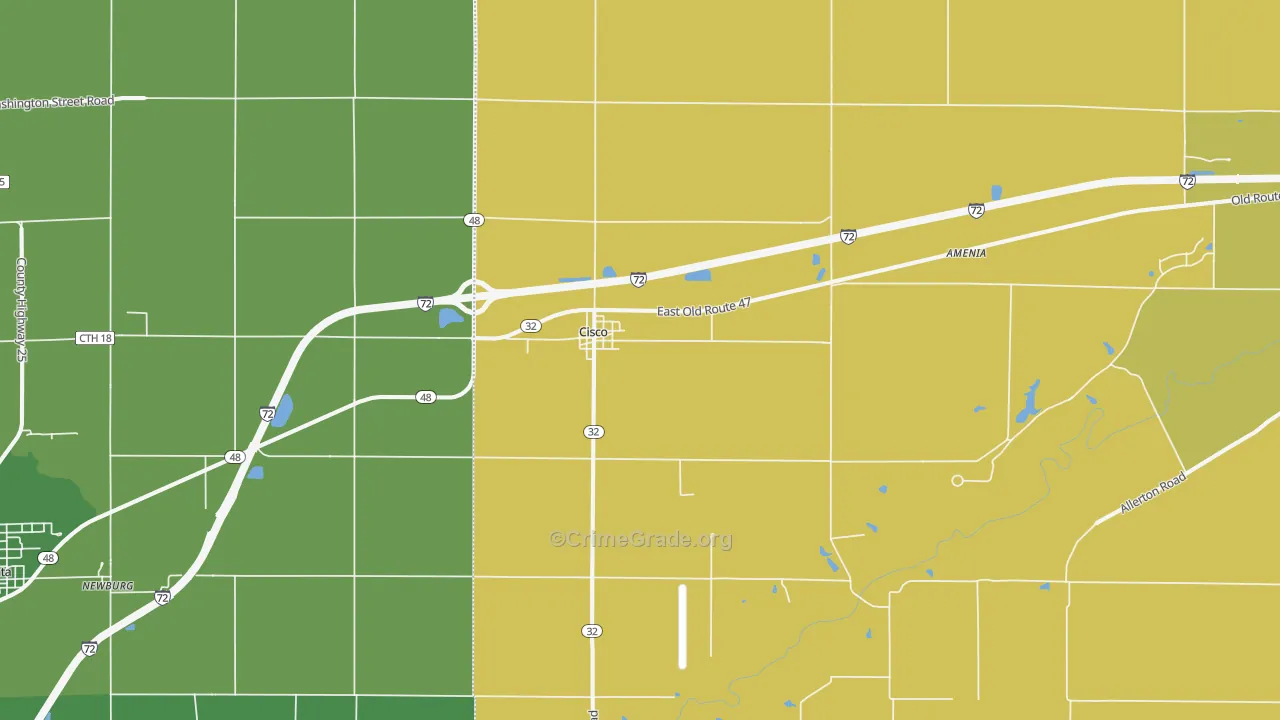 61830, IL Map of Vehicle Theft Rates