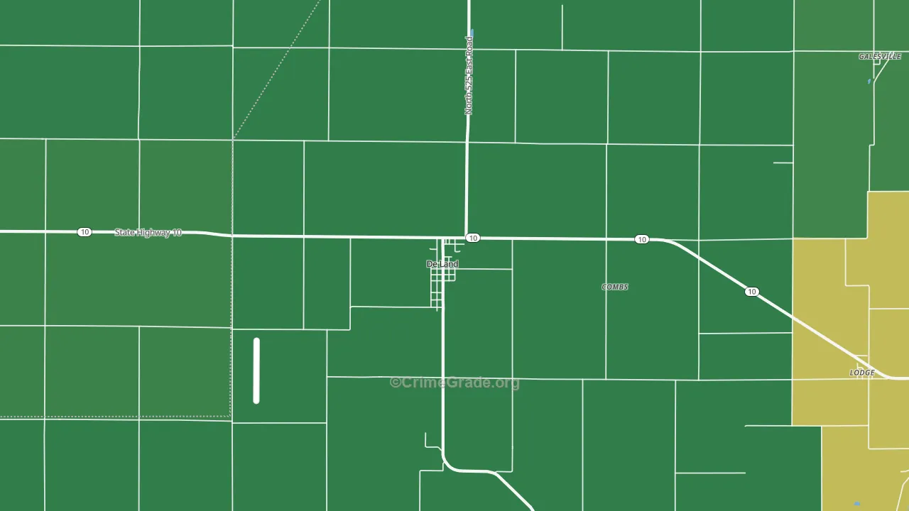 61839, IL Map of Vehicle Theft Rates