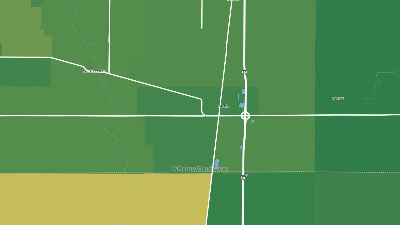 61910, IL Map of Vehicle Theft Rates