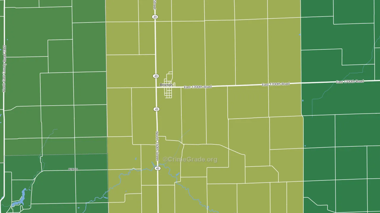 61917, IL Map of Vehicle Theft Rates