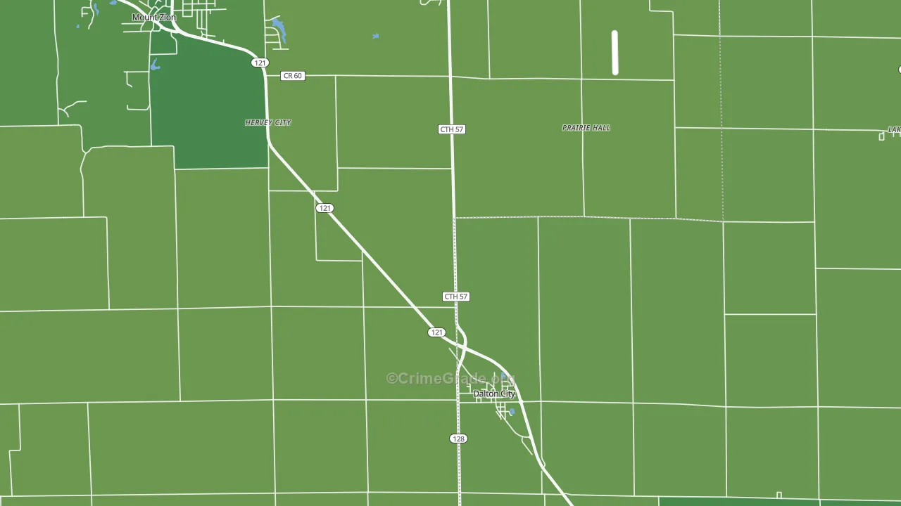 61925, IL Map of Vehicle Theft Rates