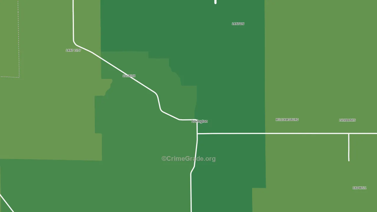61937, IL Map of Vehicle Theft Rates
