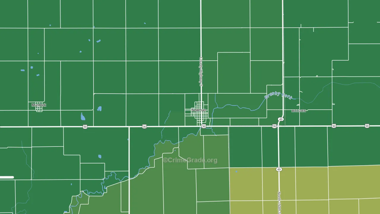 61942, IL Map of Vehicle Theft Rates