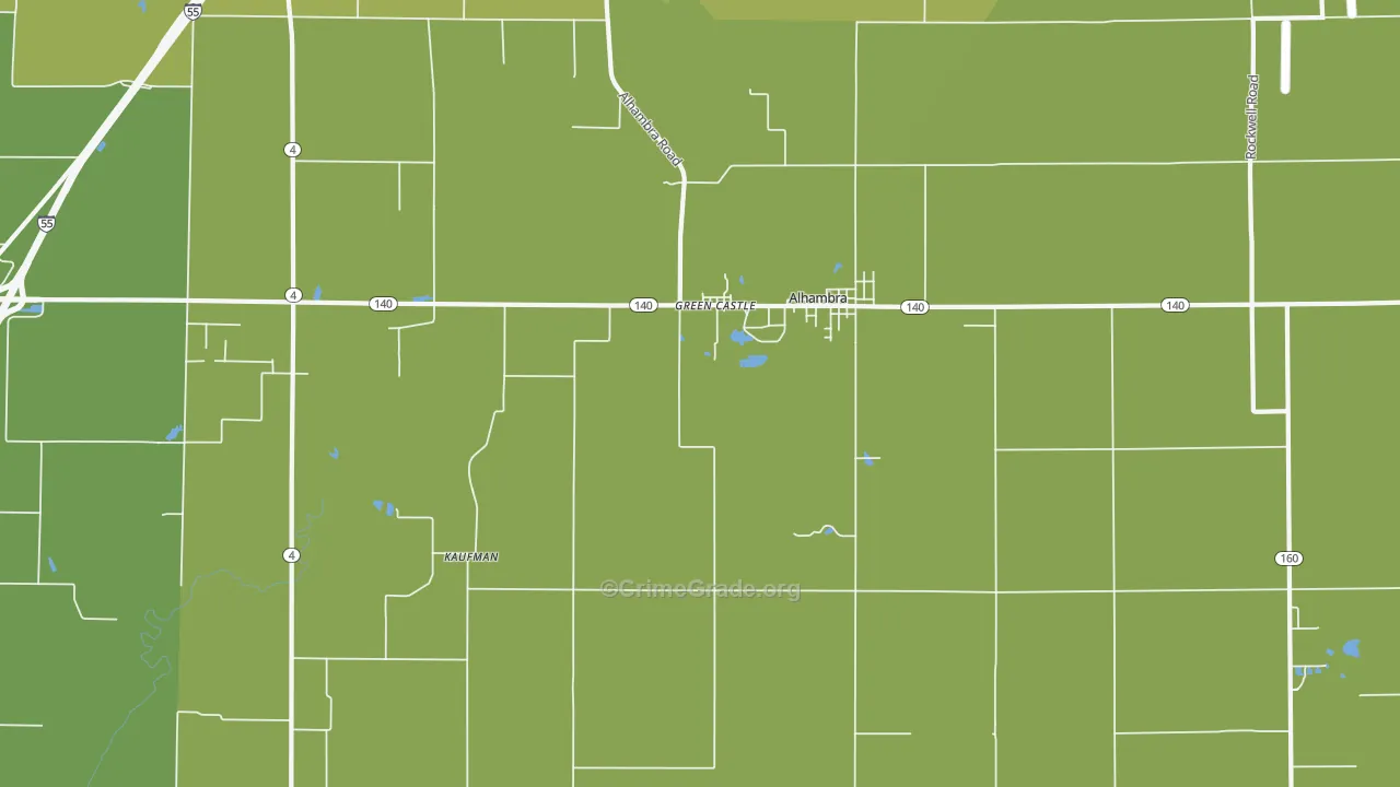 62001, IL Map of Vehicle Theft Rates