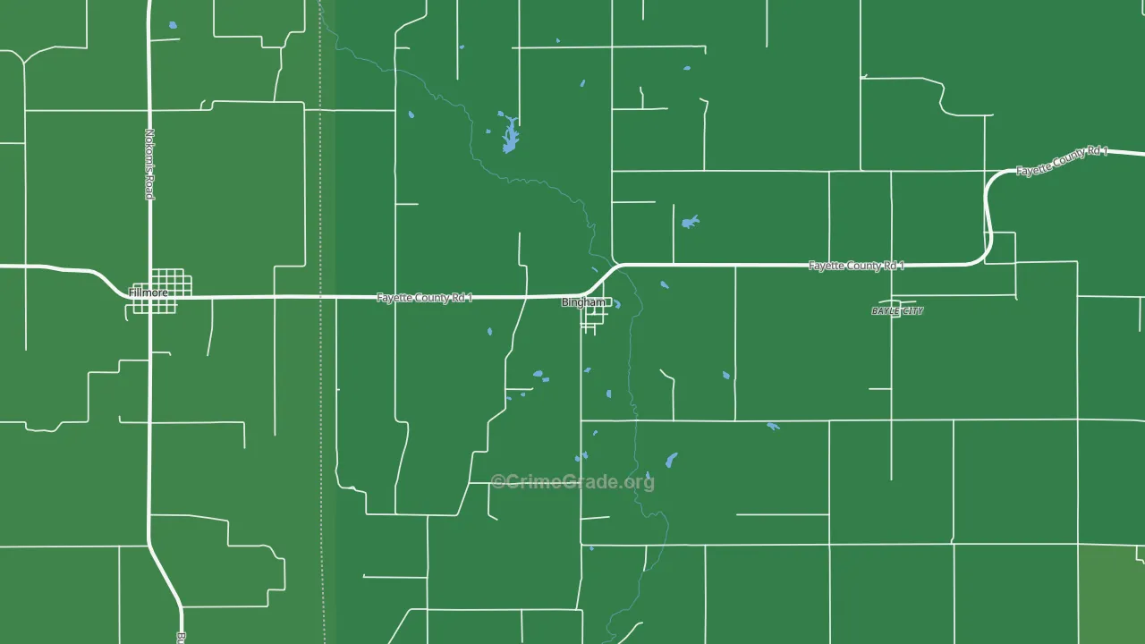 62011, IL Map of Vehicle Theft Rates