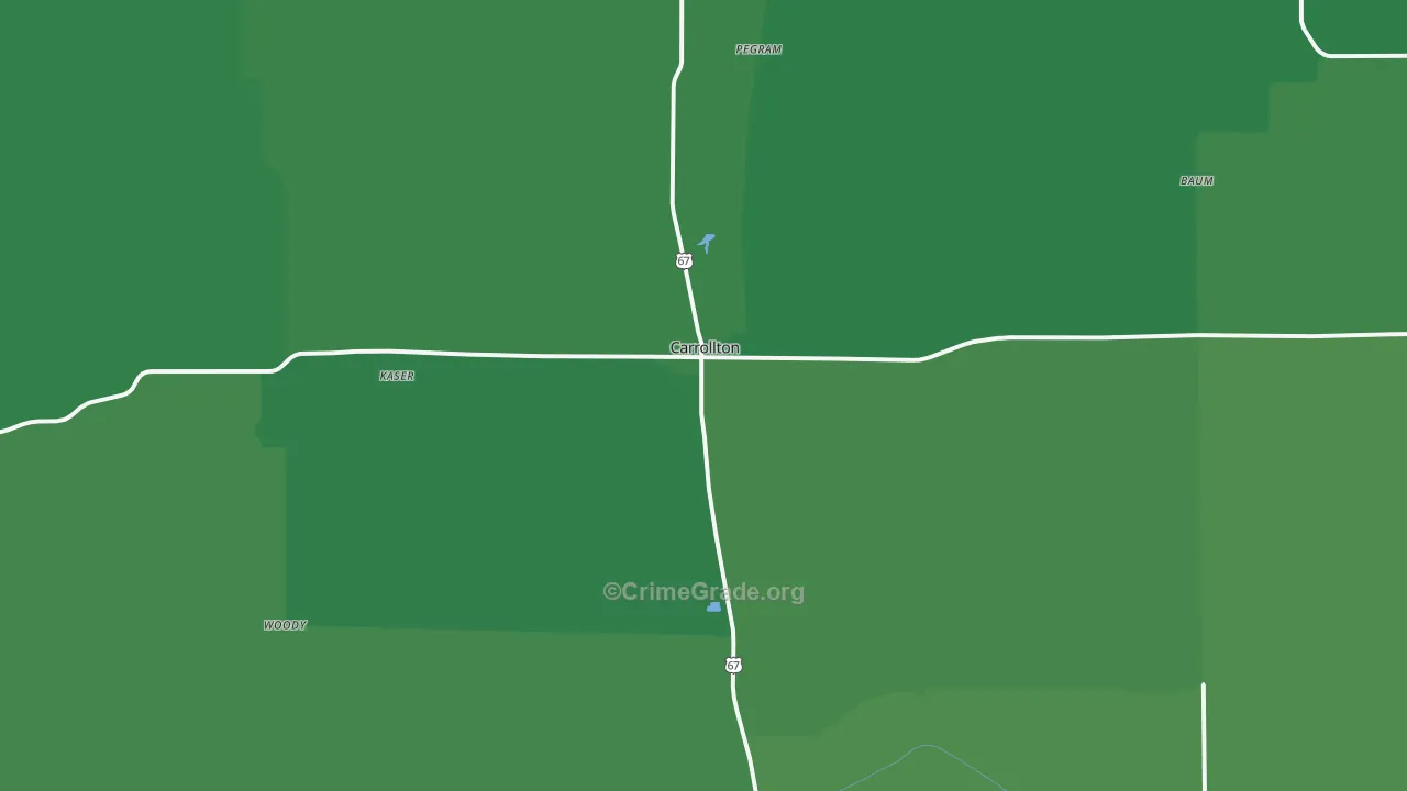 62016, IL Map of Vehicle Theft Rates