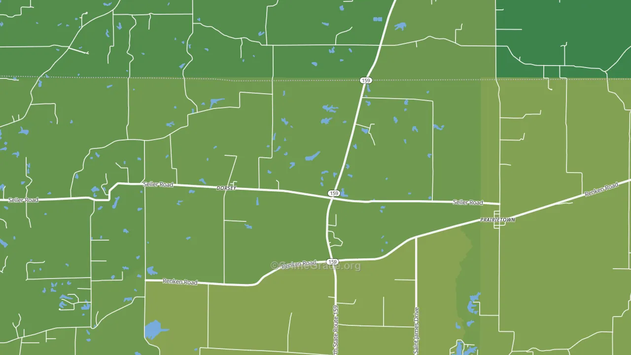62021, IL Map of Vehicle Theft Rates