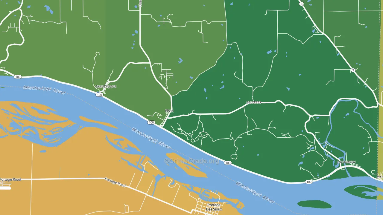 62028, IL Map of Vehicle Theft Rates