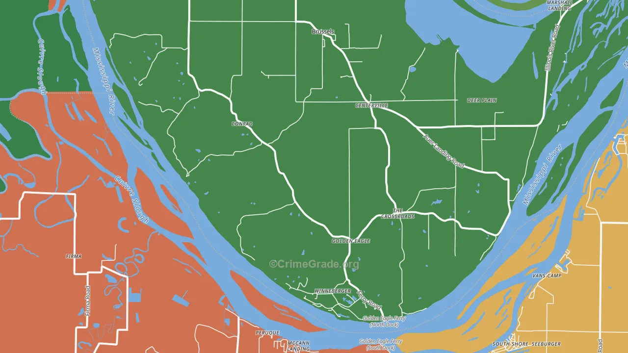 62036, IL Map of Vehicle Theft Rates