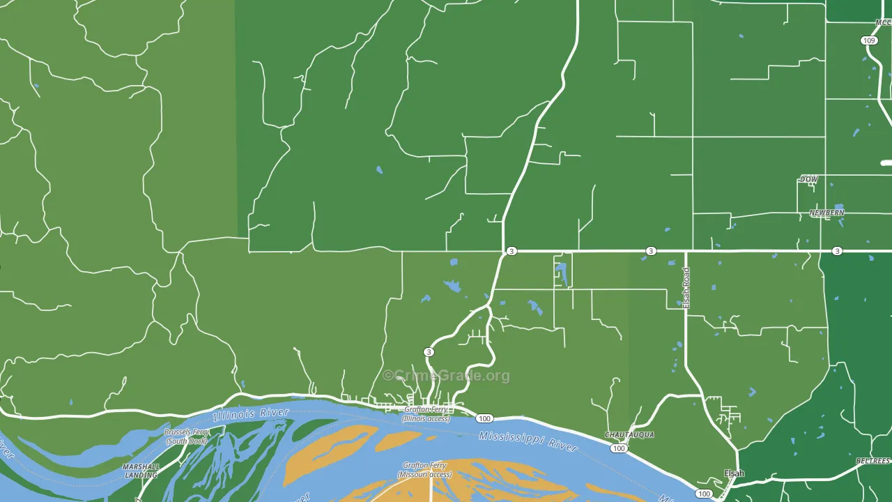 62037, IL Map of Vehicle Theft Rates