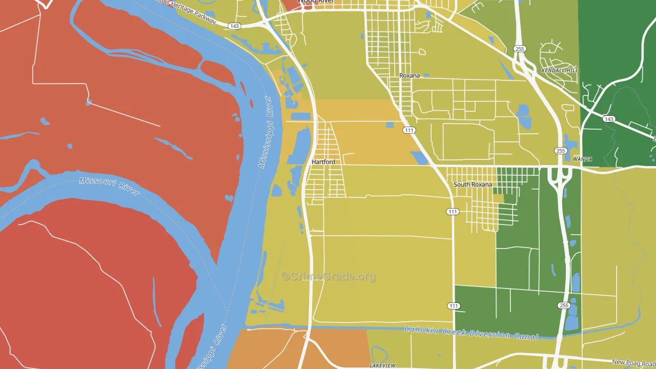 62048, IL Map of Vehicle Theft Rates