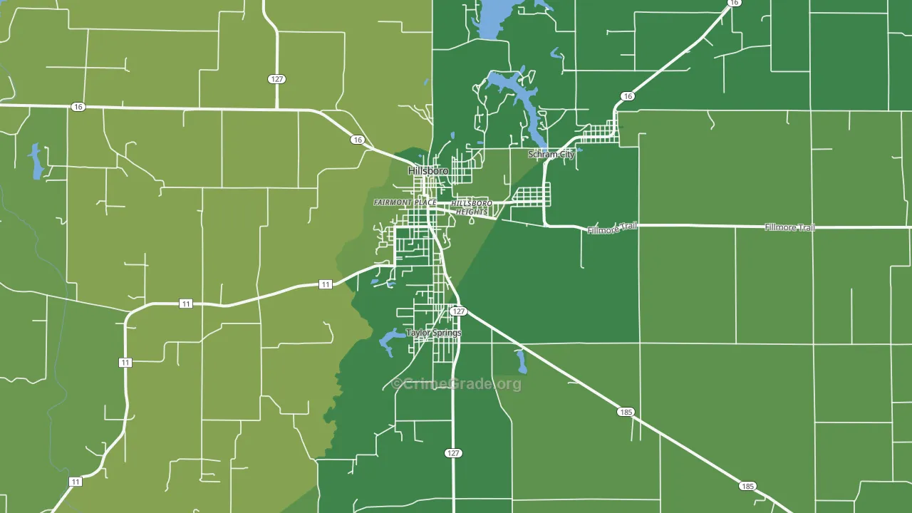 62049, IL Map of Vehicle Theft Rates