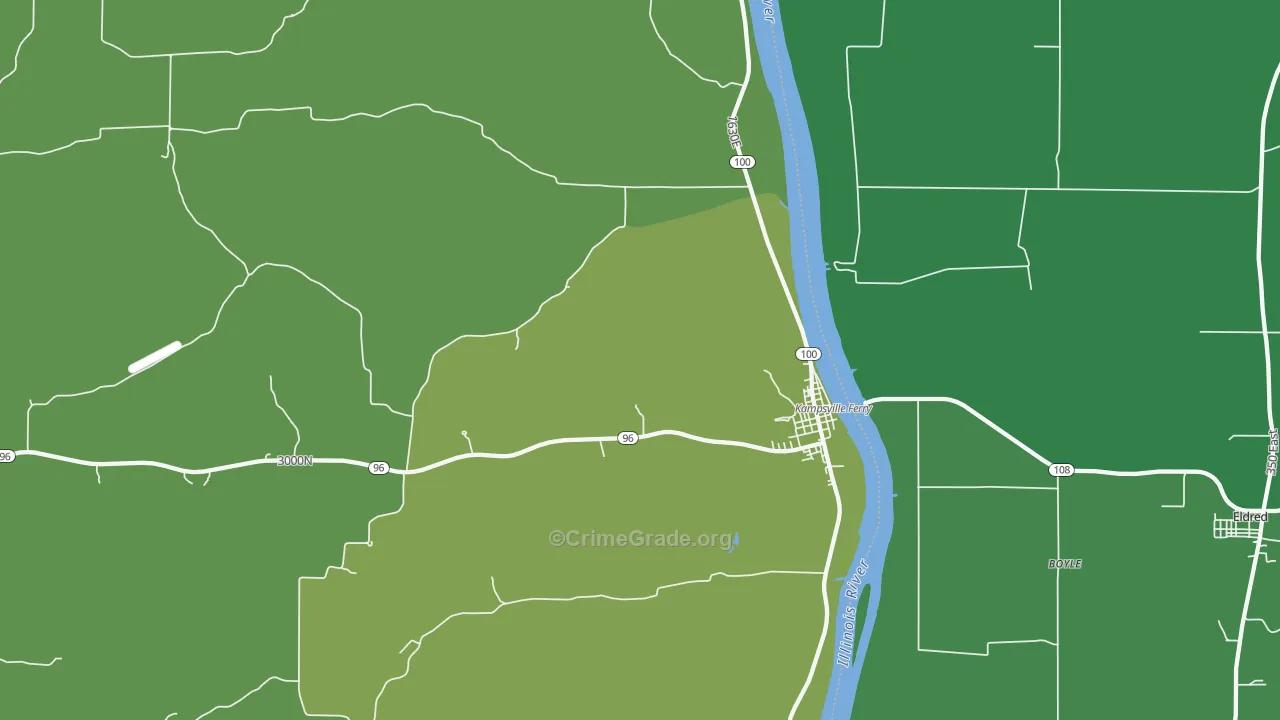 62053, IL Map of Vehicle Theft Rates