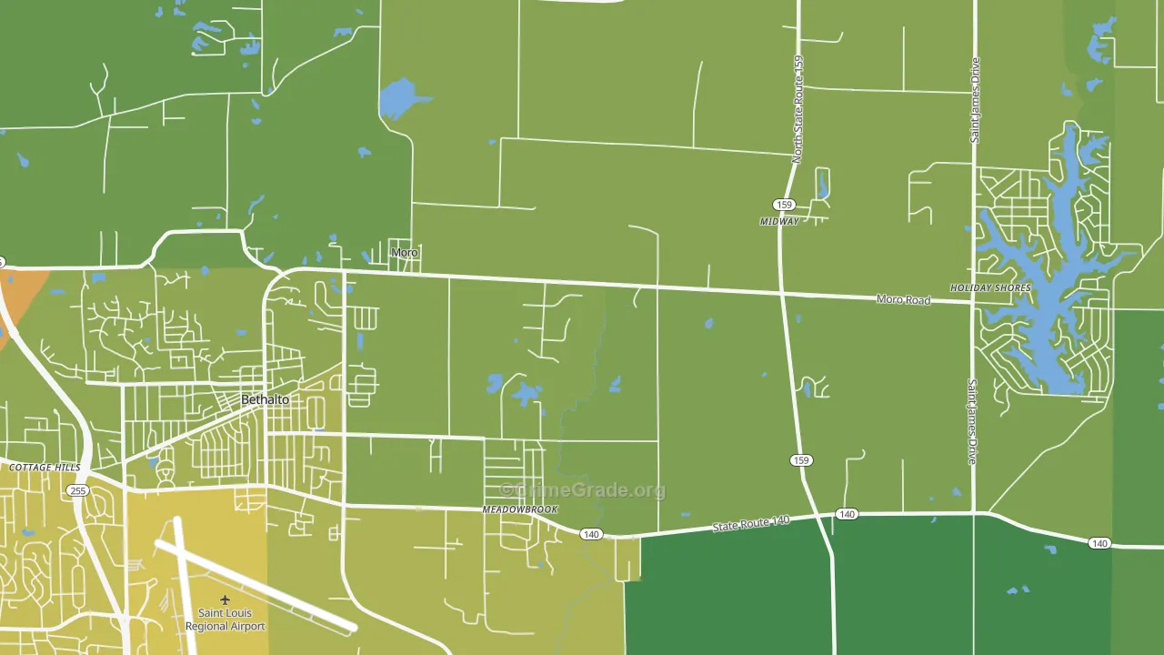 62067, IL Map of Vehicle Theft Rates