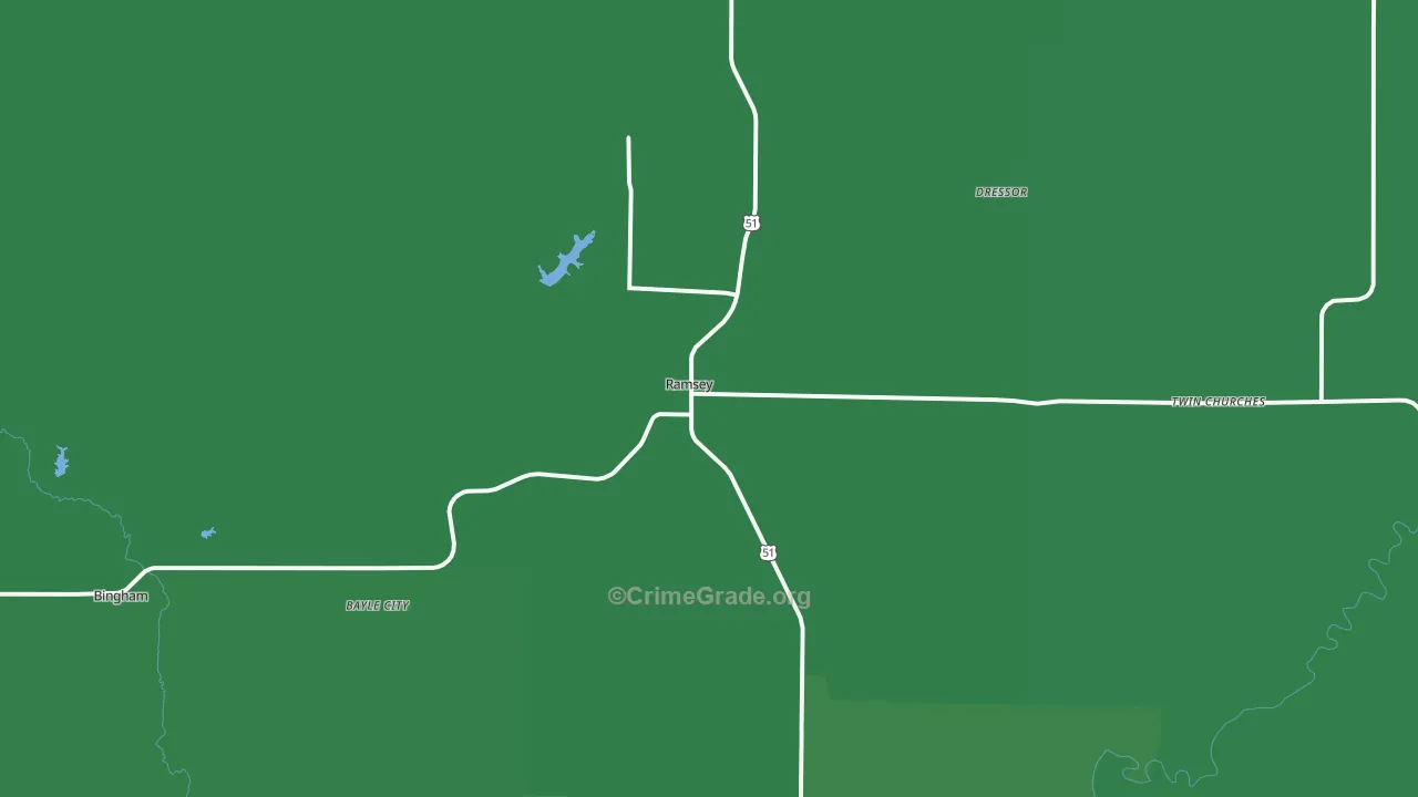 62080, IL Map of Vehicle Theft Rates