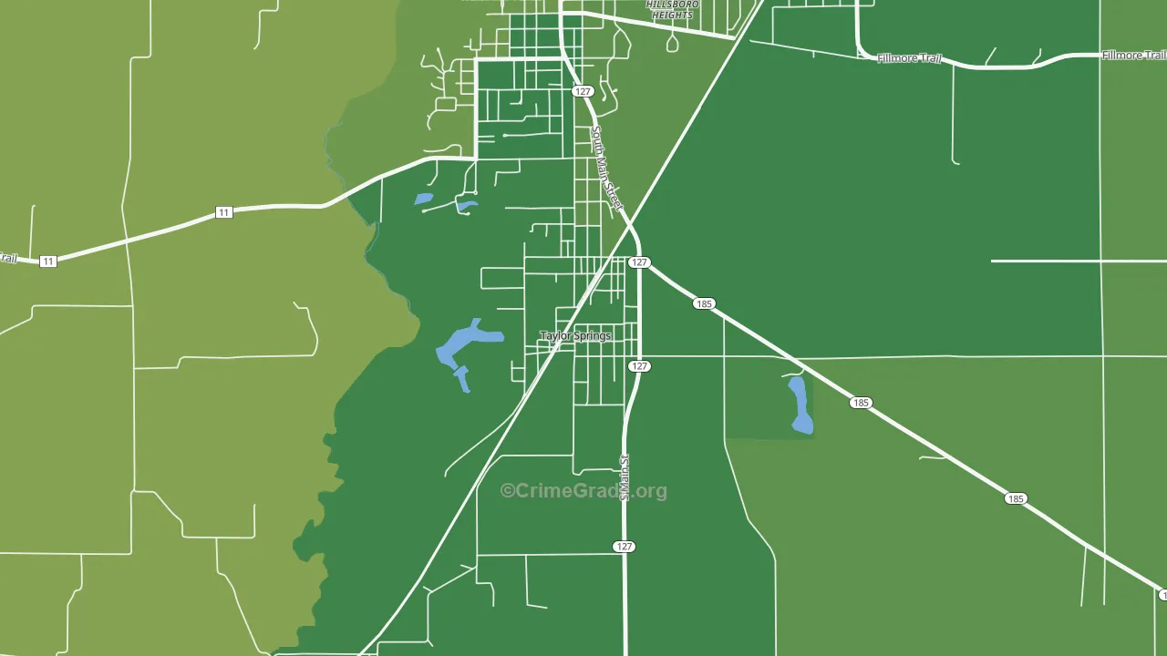 62089, IL Map of Vehicle Theft Rates