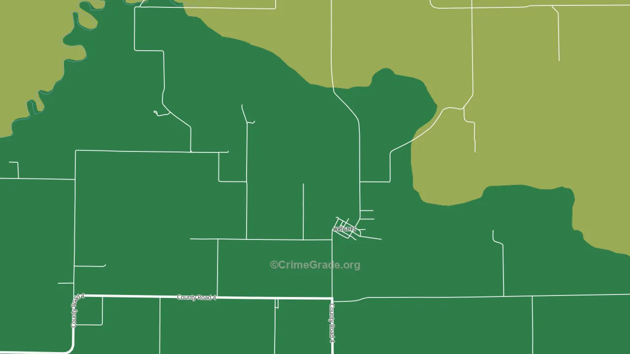 62098, IL Map of Vehicle Theft Rates