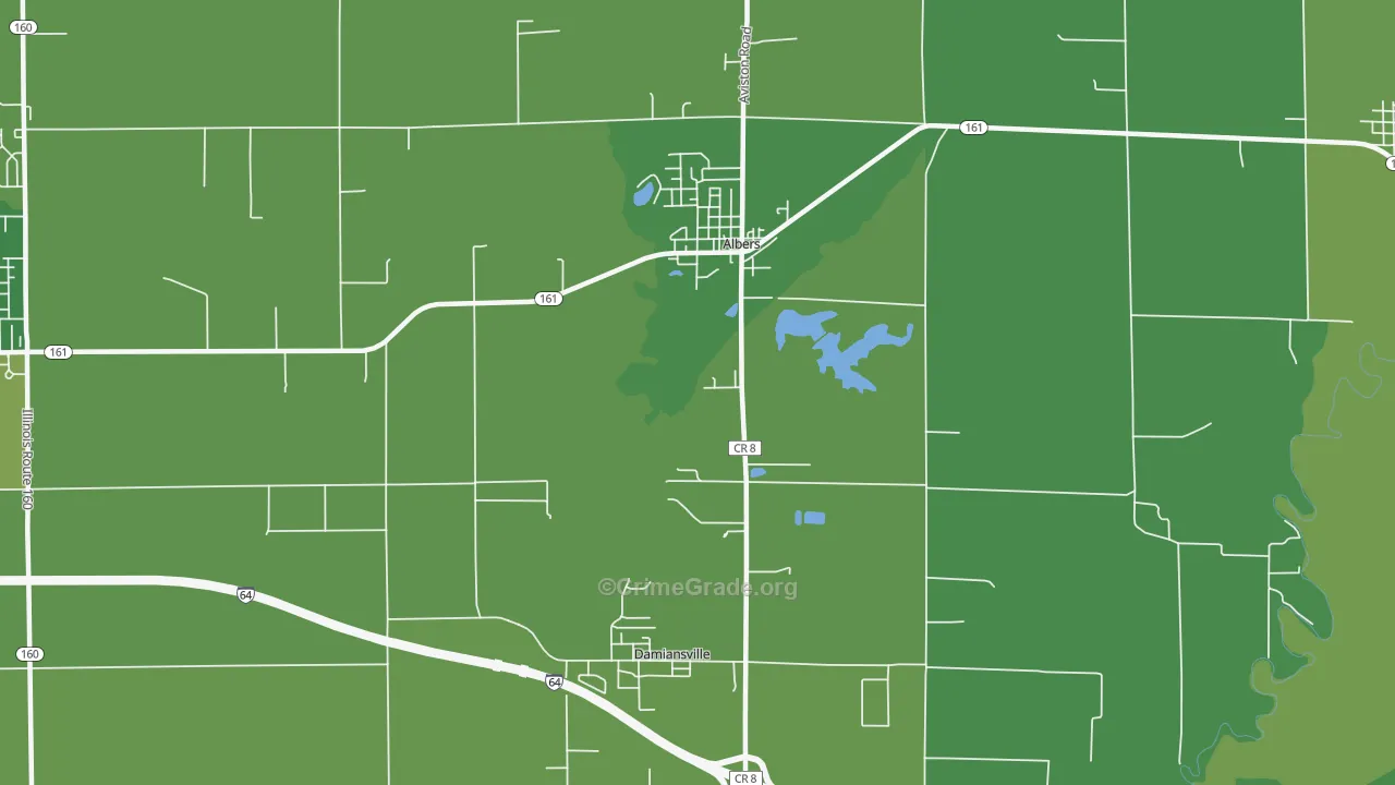 62215, IL Map of Vehicle Theft Rates