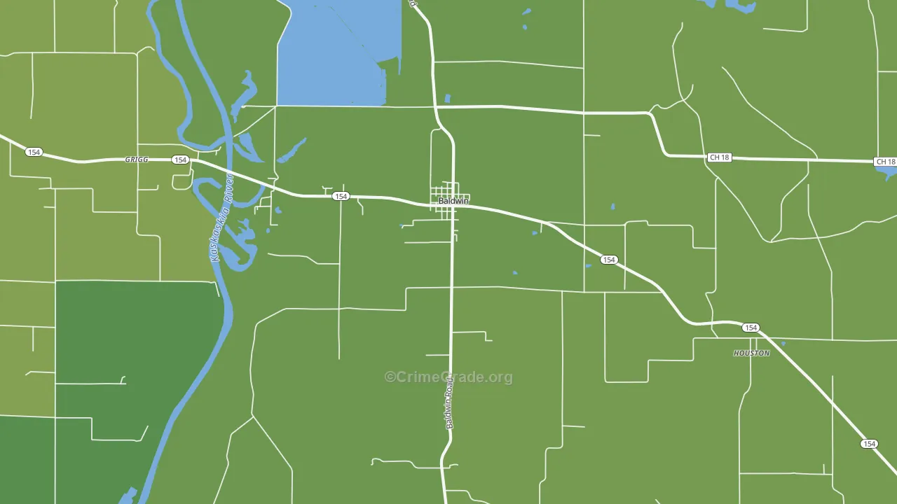 62217, IL Map of Vehicle Theft Rates