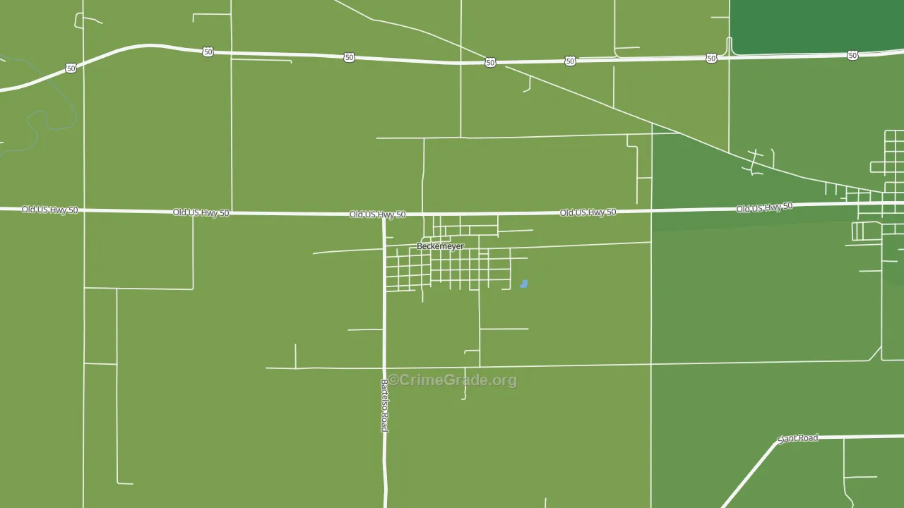 62219, IL Map of Vehicle Theft Rates