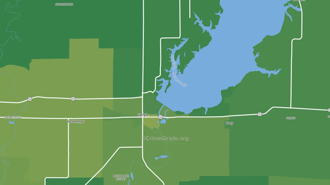 62231, IL Map of Vehicle Theft Rates
