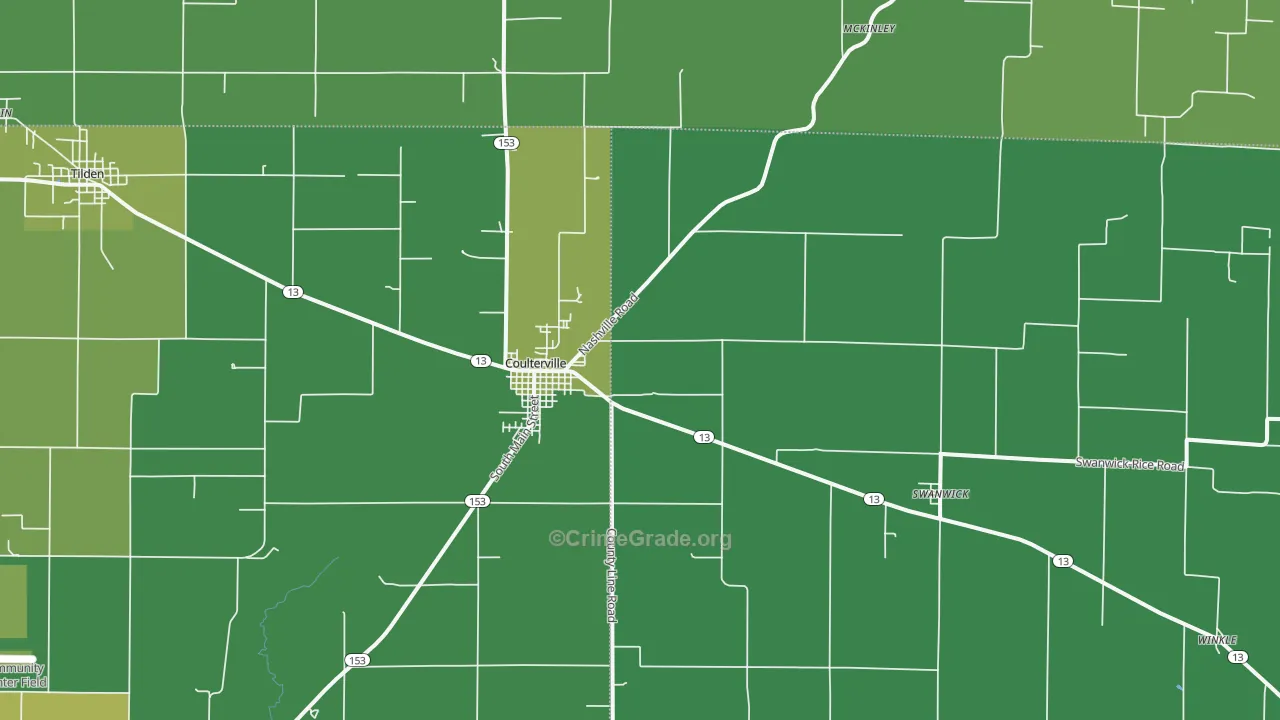 62237, IL Map of Vehicle Theft Rates