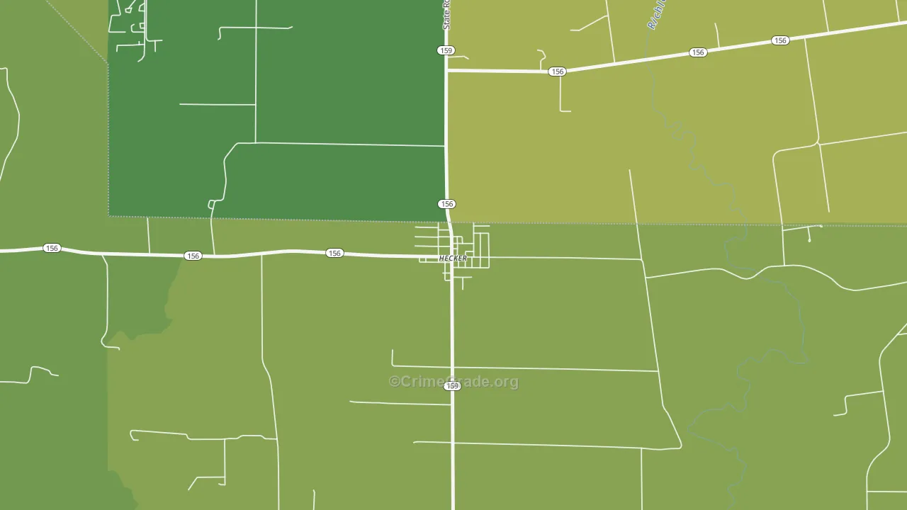 62248, IL Map of Vehicle Theft Rates