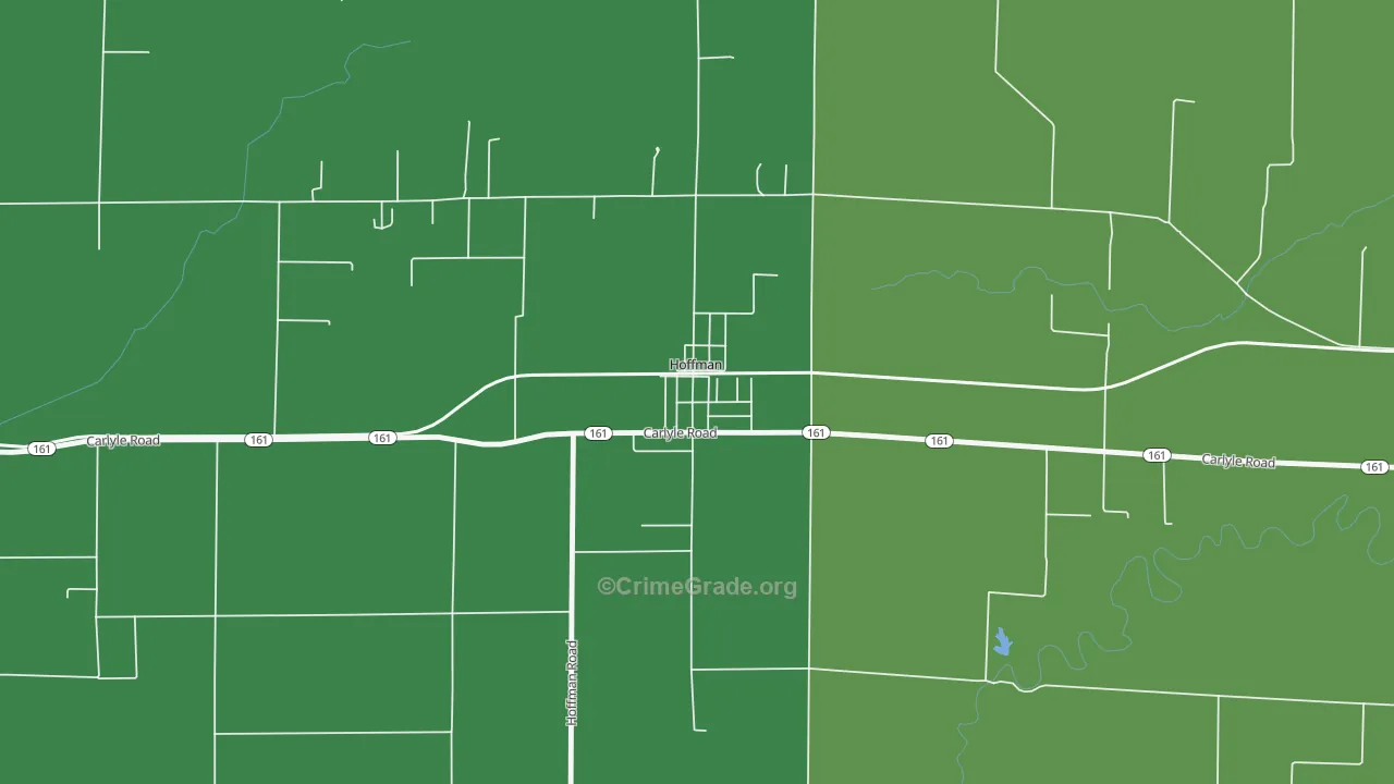 62250, IL Map of Vehicle Theft Rates
