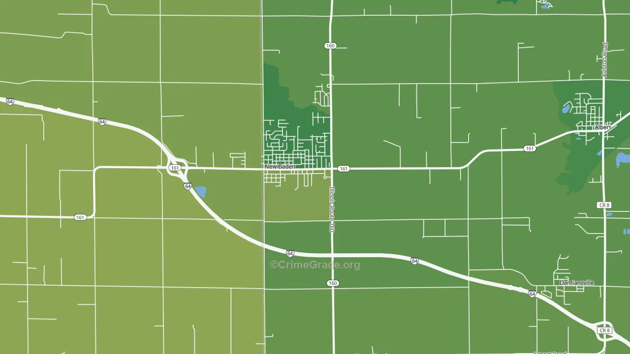62265, IL Map of Vehicle Theft Rates