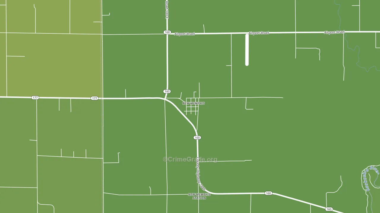 62266, IL Map of Vehicle Theft Rates