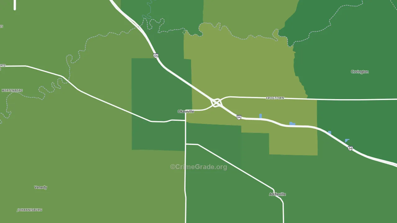 62271, IL Map of Vehicle Theft Rates