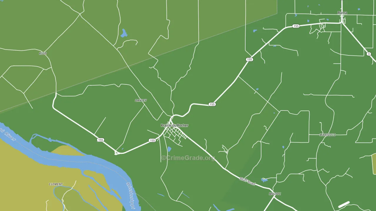 62277, IL Map of Vehicle Theft Rates