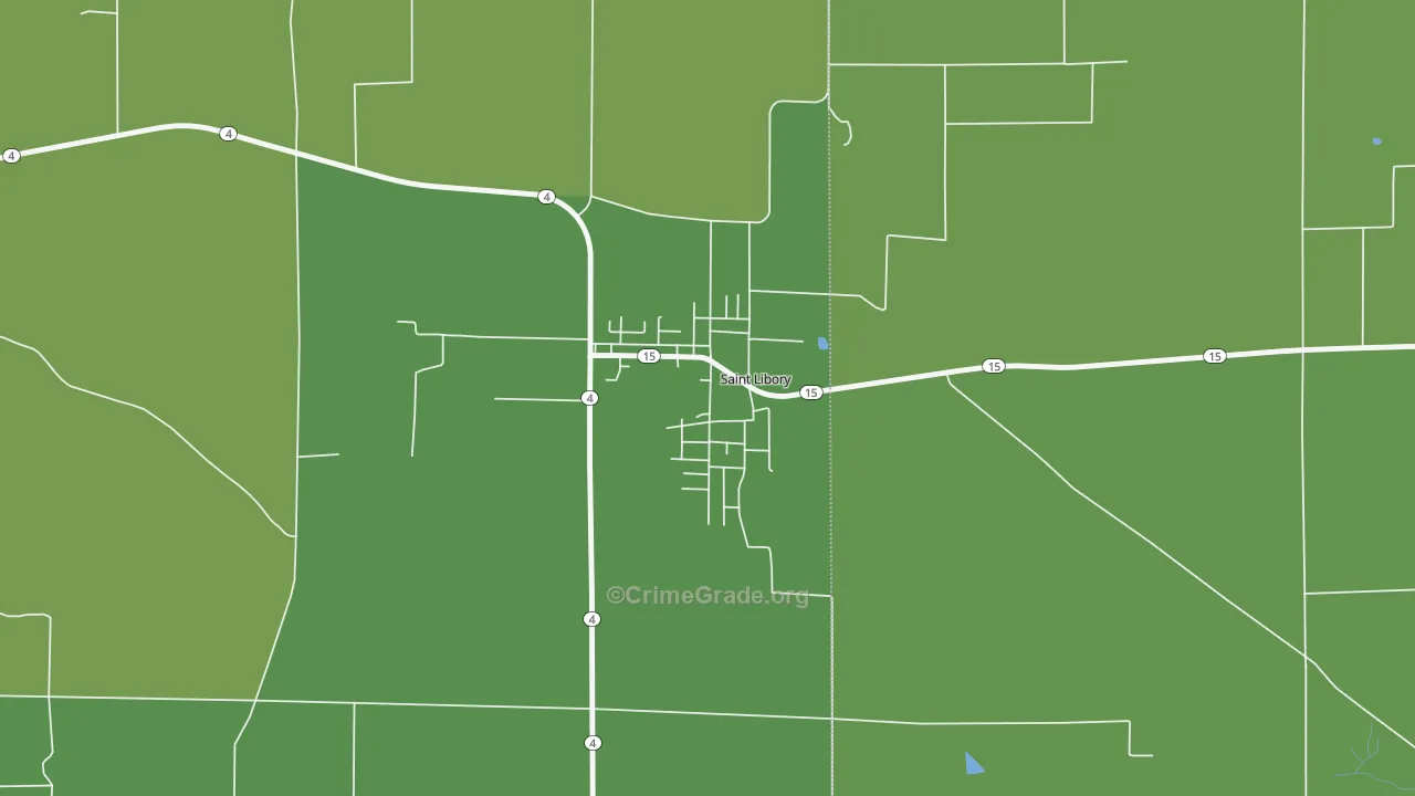62282, IL Map of Vehicle Theft Rates