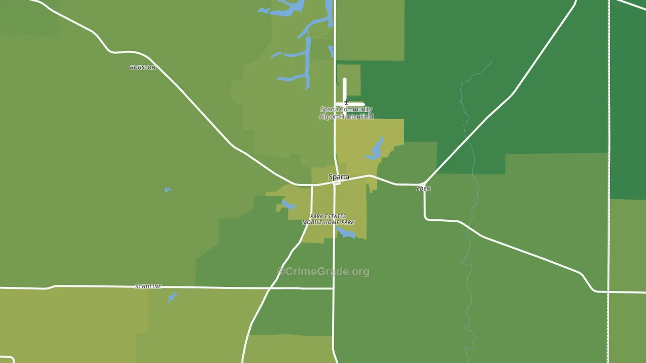 62286, IL Map of Vehicle Theft Rates