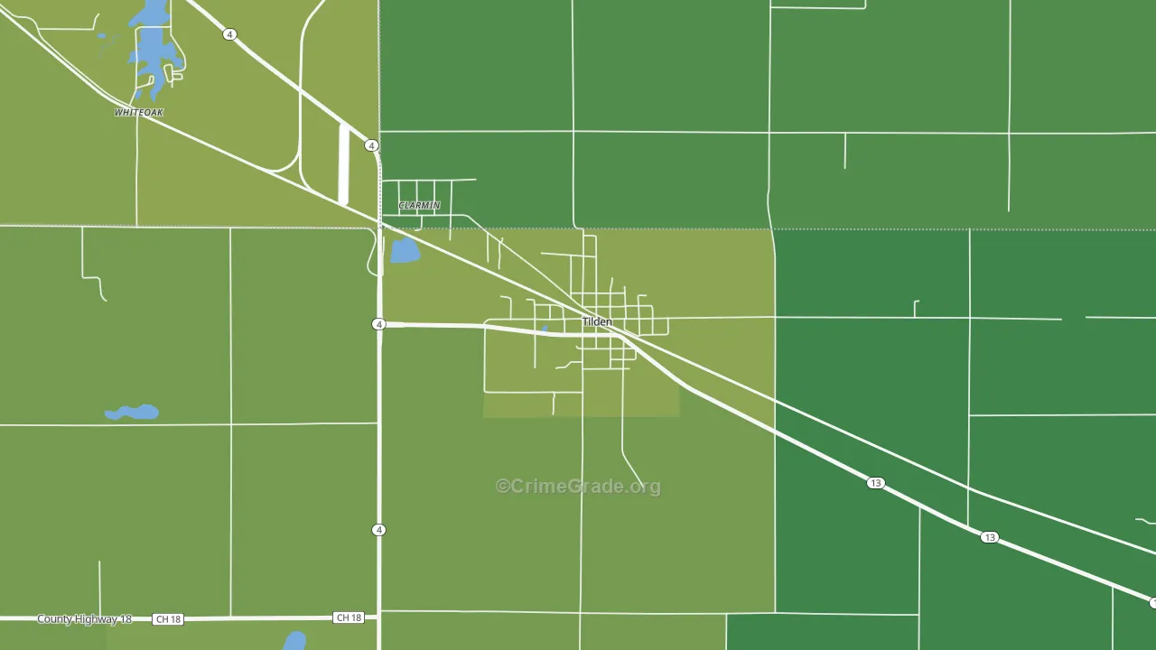 62292, IL Map of Vehicle Theft Rates