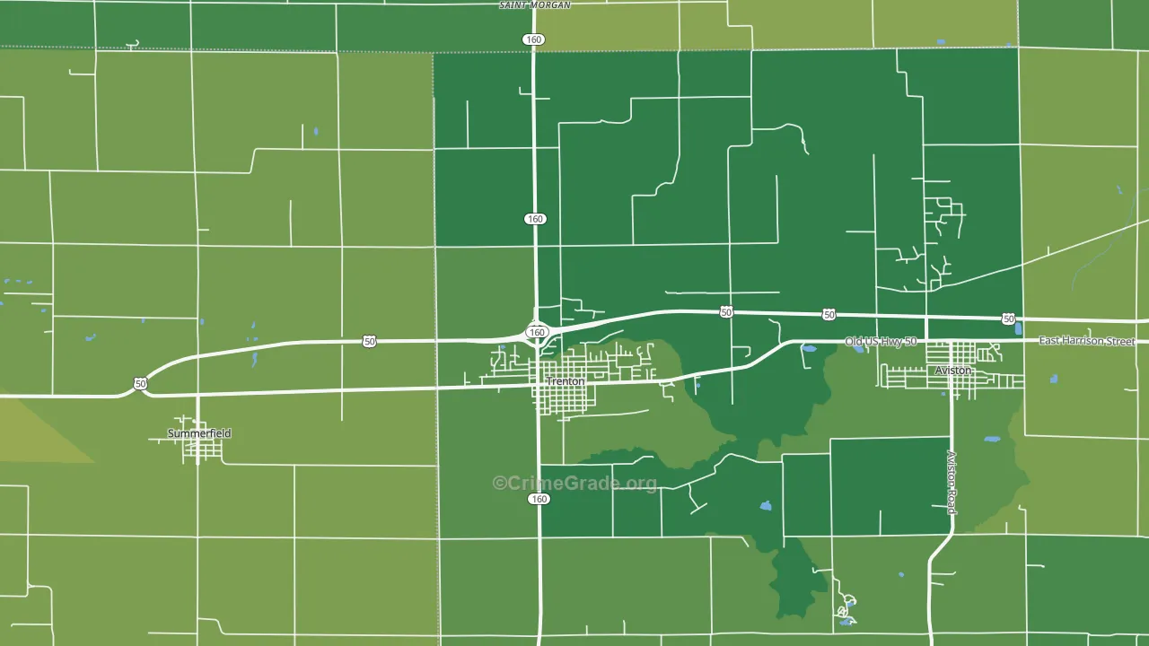 62293, IL Map of Vehicle Theft Rates