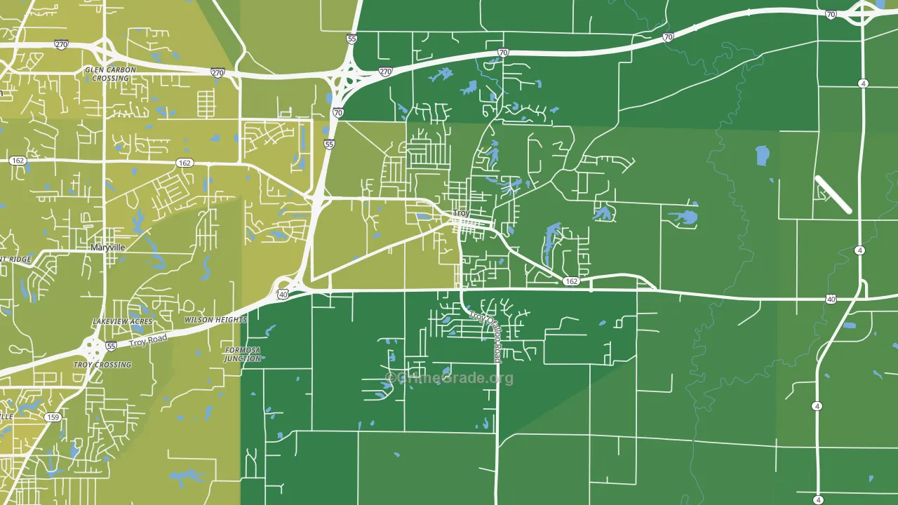62294, IL Map of Vehicle Theft Rates