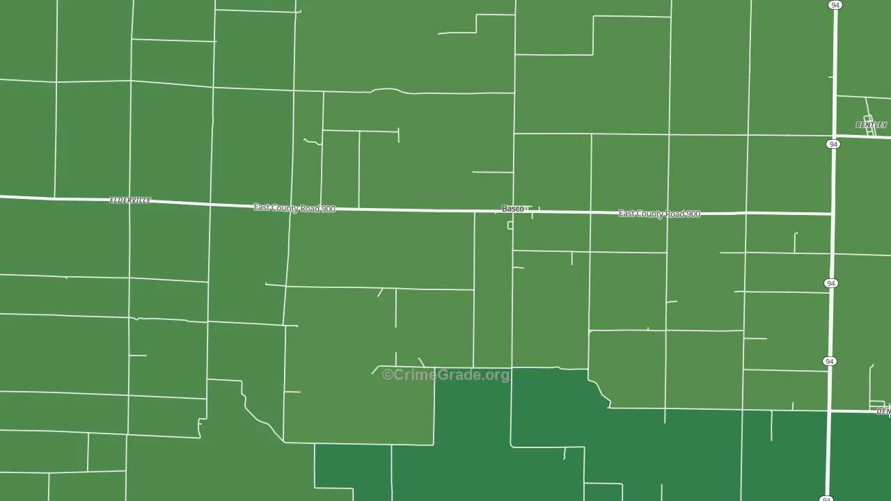 62313, IL Map of Vehicle Theft Rates
