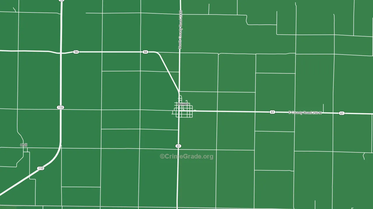 62316, IL Map of Vehicle Theft Rates