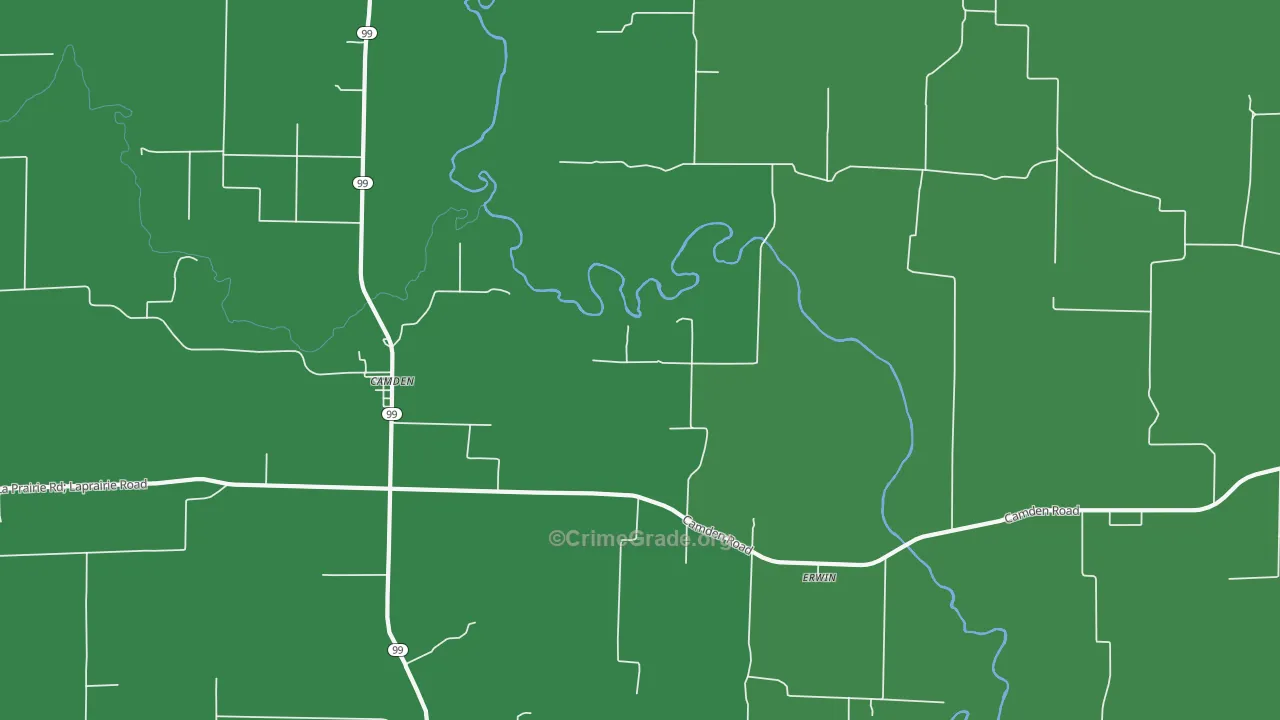 62319, IL Map of Vehicle Theft Rates