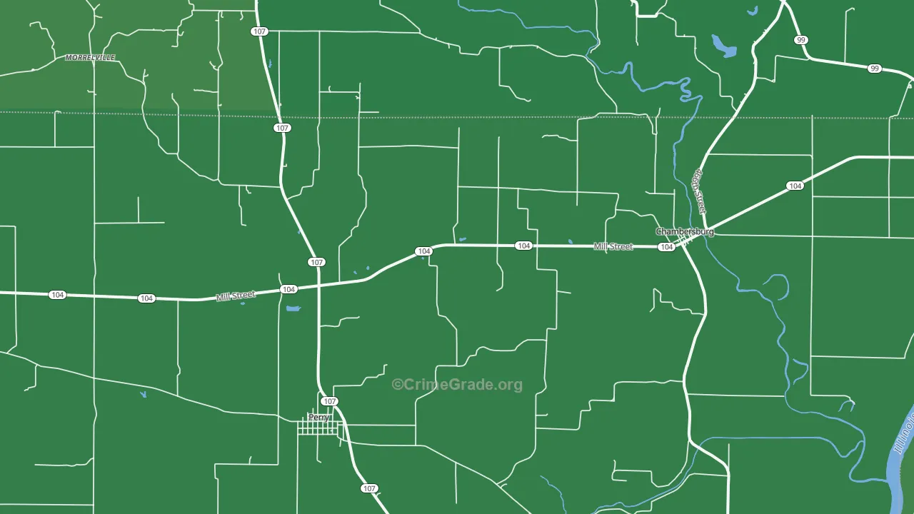 62323, IL Map of Vehicle Theft Rates