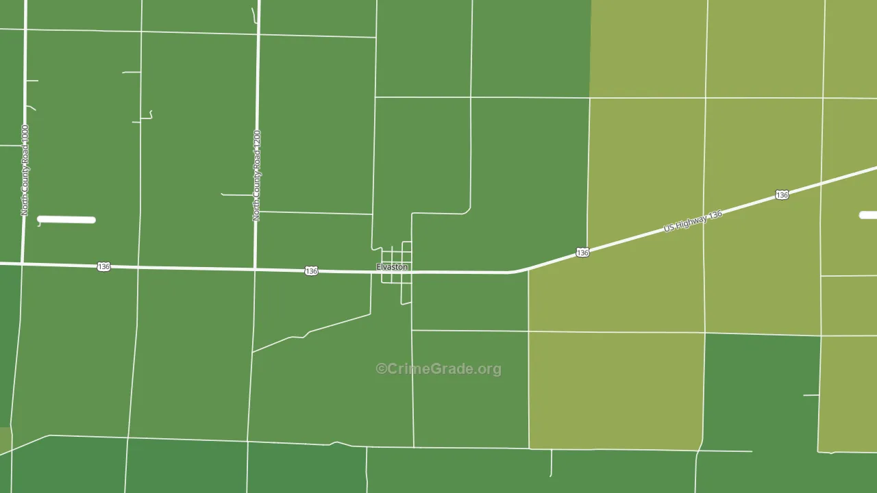 62334, IL Map of Vehicle Theft Rates