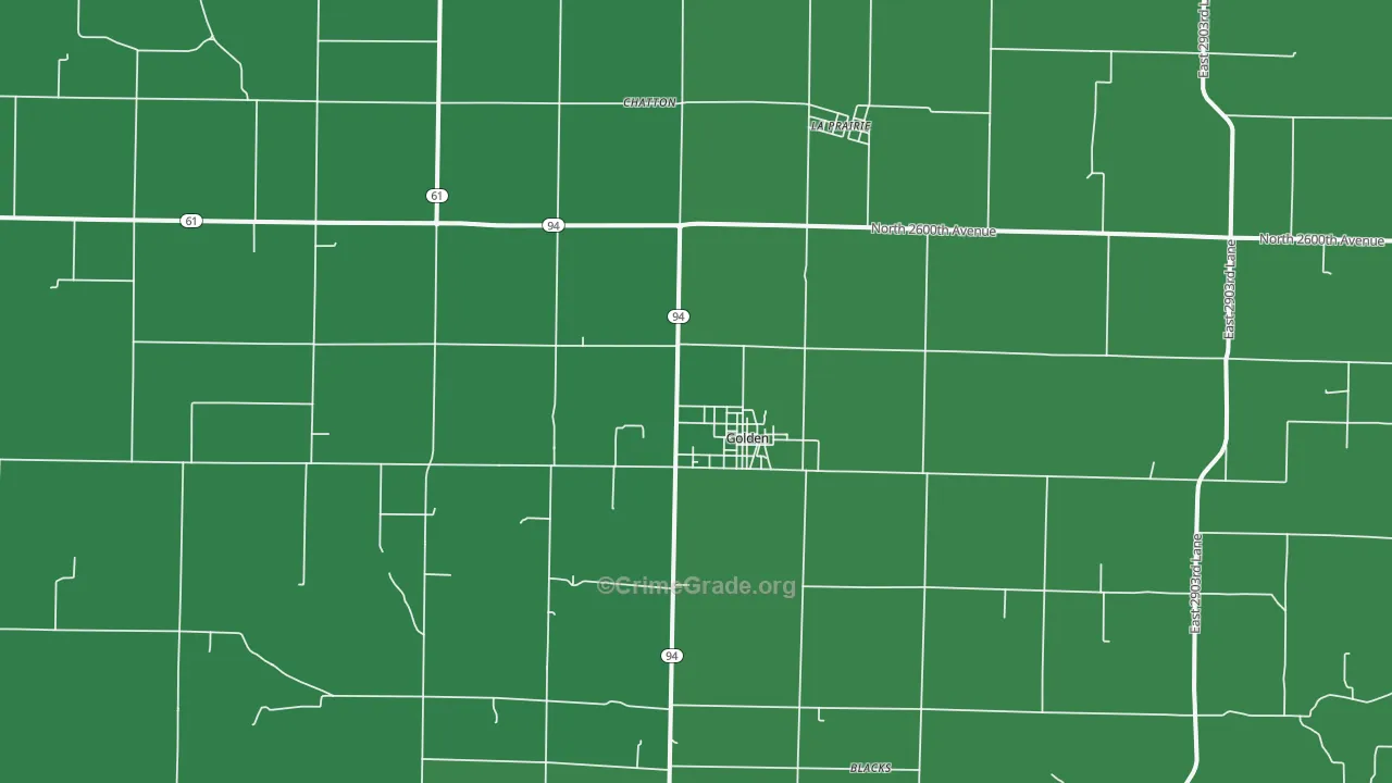 62339, IL Map of Vehicle Theft Rates