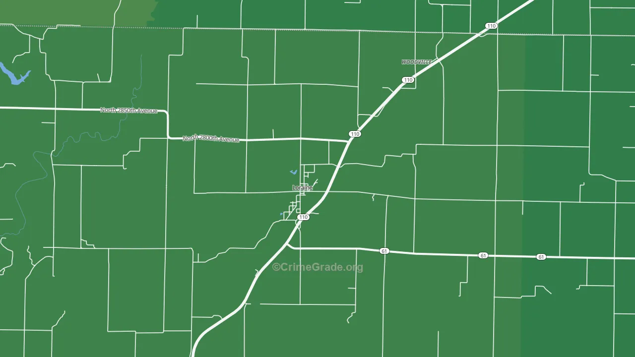 62349, IL Map of Vehicle Theft Rates
