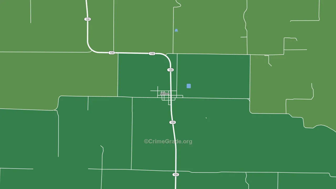 62352, IL Map of Vehicle Theft Rates