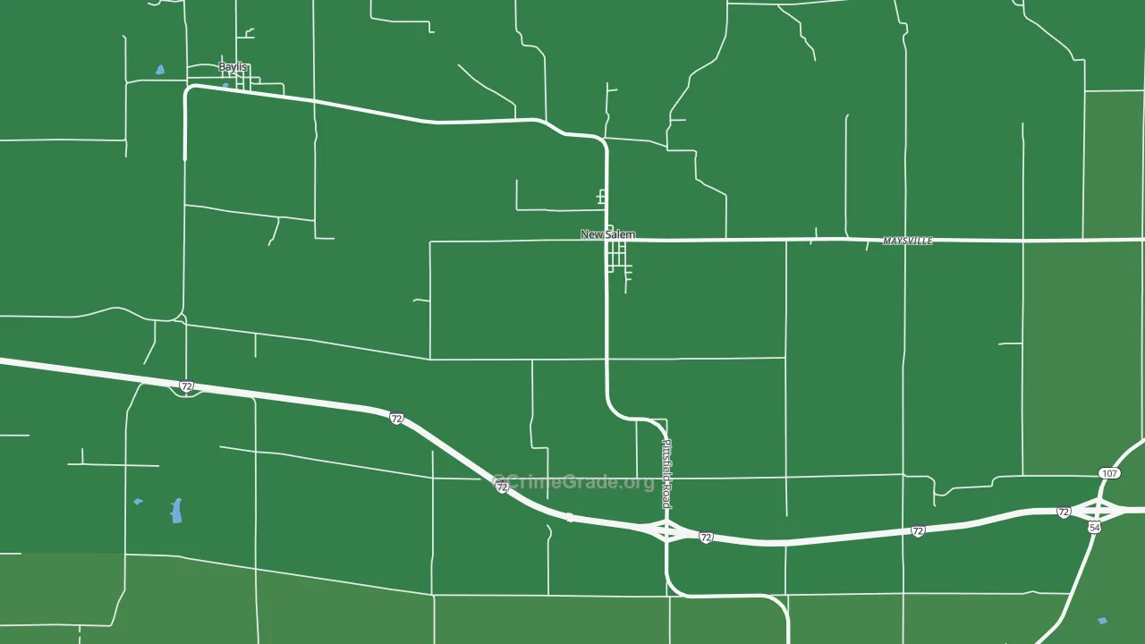 62357, IL Map of Vehicle Theft Rates