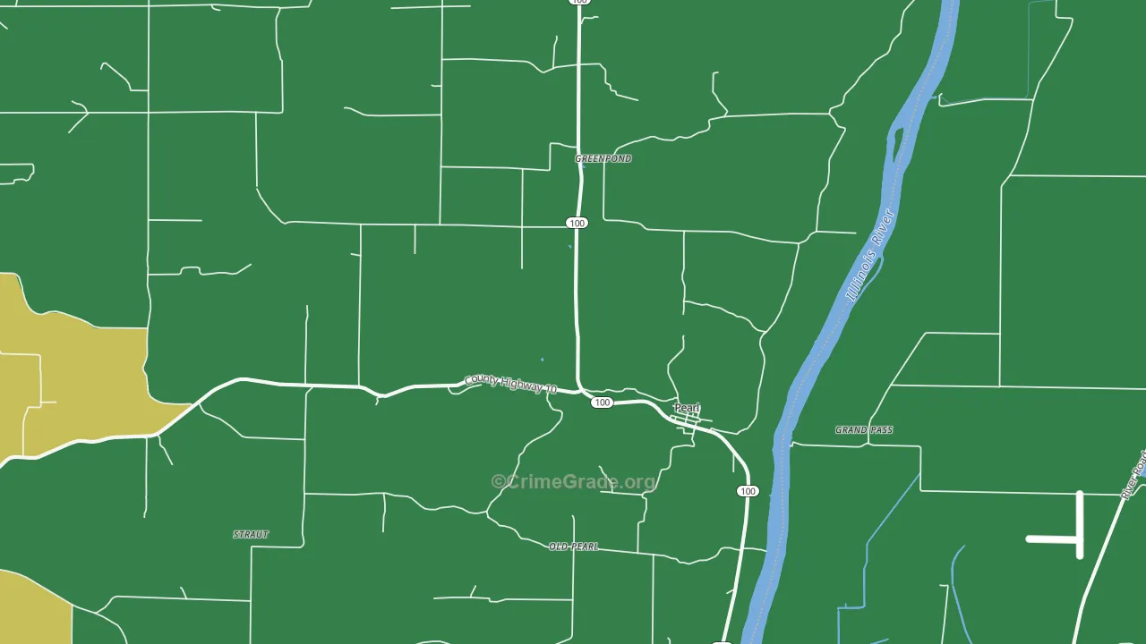 62361, IL Map of Vehicle Theft Rates